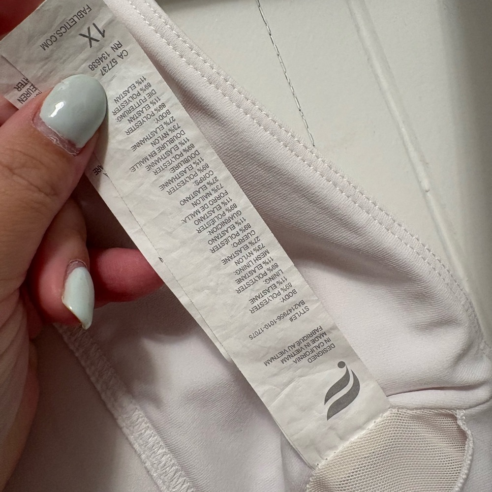 Fabletics White Sports Bra - Picture 2 of 3